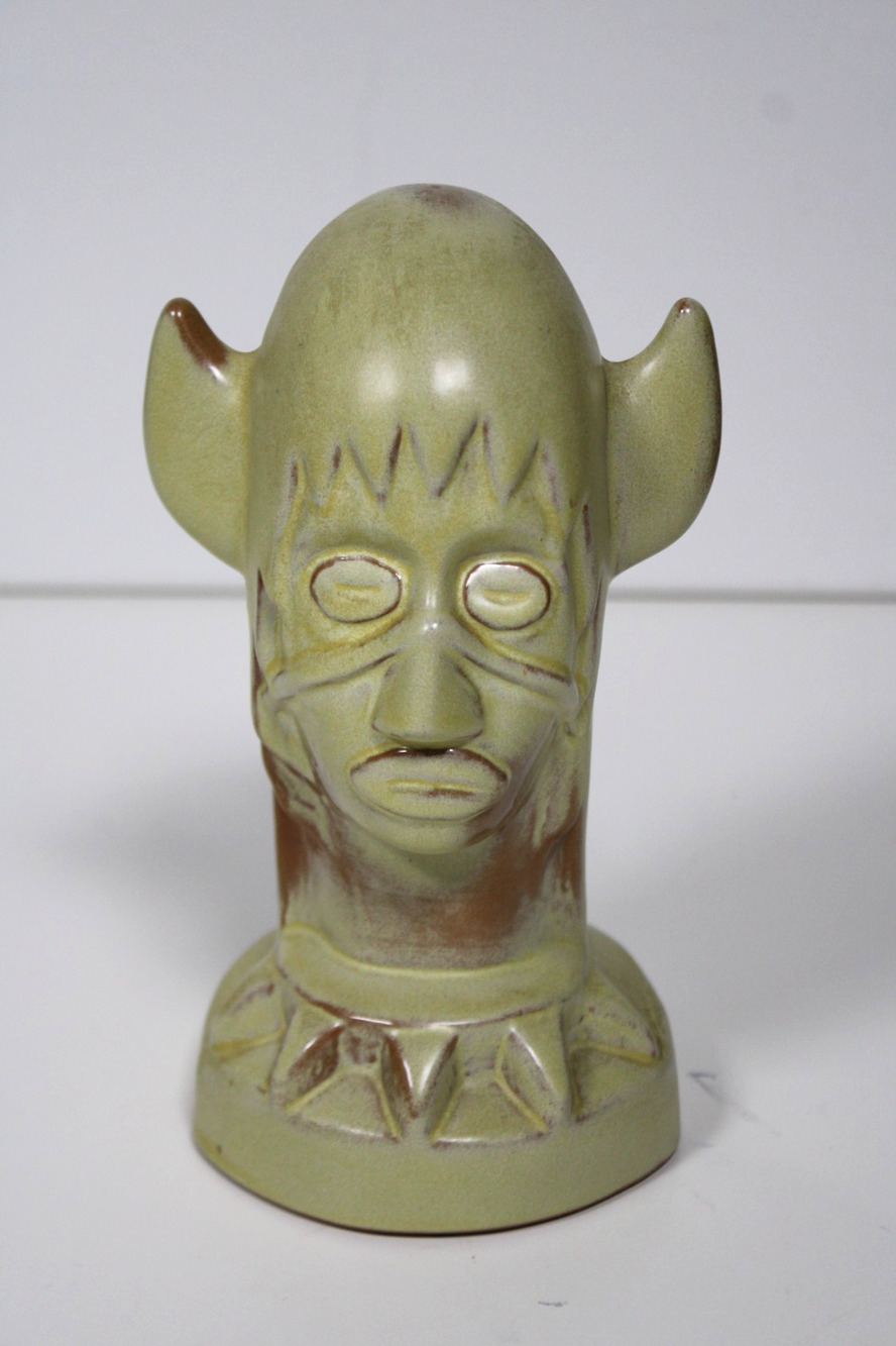 Vintage Frankoma Pottery Acee Blue Eagle Medicine Man Figurine c.1940s